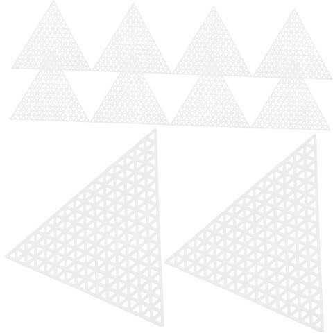 NUOBESTY Kreuznetzstück - 20-teiliges Set Aus Kunststoff-Canvas-bögen - Bastelnetz - Quilting-dreiecks-Canvas - Kunststoff-mesh-Canvas-bögen - Stickhandwerk