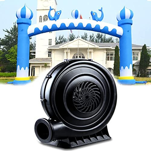 OZBME Souffleur d'air Gonflable, château Gonflable Commercial Haute Puissance, Ventilateur électrique centrifuge étanche, adapté pour Une Utilisation en extérieur, Rainbow-680 W (Rainbow 550 W)