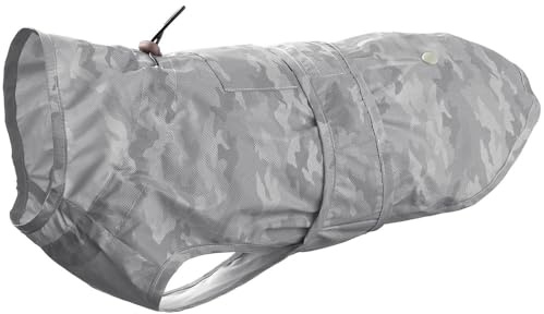 Hunde-Regenmantel Huka to go Farbe Silber, Größe 40
