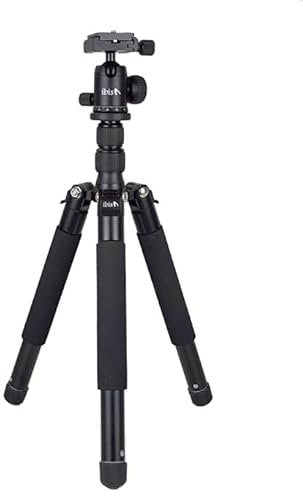 Treppiede in alluminio Ibis Bipod. Treppiede interamente in allumuminio a 5 sezioni con gambe da 25 millimetri di diametro.