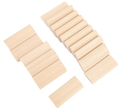 HUSHUI 50pcs Hölzkernen Domino Tenon Set 8x22x50mm Multifunktional Dübelblock für Tischlernensysteme Holzbearbeitung Möbel Spleißen