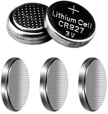 Lot de 5 piles bouton CR927 au lithium idéales pour appareils électroniques, appareils photo sûrs et respectueux de l'environnement. Caractéristiques : pile bouton au lithium