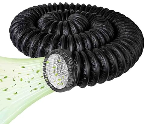 4'' 5 6 7 8 10 12 14 16 18 20 Insulated Flexible Duct Hose, 19.6ft Air Ducting for Portable Air Conditioning/HVAC Ventilation/Bathroom Exhaust Fan(Id 19.6 in(500 mm))