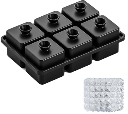 Set di stampi professionali per cubetti di ghiaccio a forma di rombo, in silicone, per cocktail e whisky, cubetti di cristallo tagliati