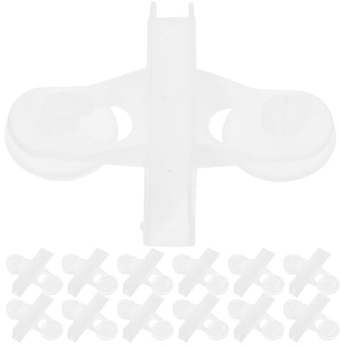 ROMISBABA 20pcs Fish Tank Glass Divider Clips with Strong Suction Cups Abs Aquarium Suction Cup Holders for Secure Breeding Separation White Clamps Compatible with Glass Tanks