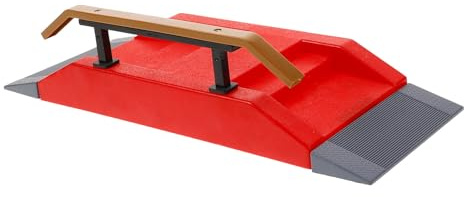 SOPOTUTU Finger Skateboard Rampe Skateboard Deck aus Kunststoff Modularer Fingerboard Skatepark mit Hindernissen für Erwachsene