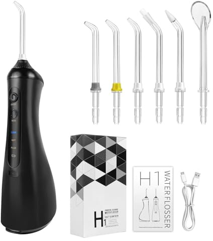 Irrigador bucal cuidado dental 320 ml agua flosser 3 modos 6 boquillas irrigador oral dental IPX6 resistente al agua set de limpieza dental irrigador bucal ganador de prueba de ducha dental Water