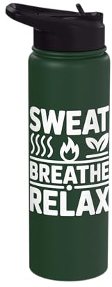 Sauna I Sauna Breathe Relax I Sauna Goer Relaxation Sauna Stainless Steel Insulated Water Bottle