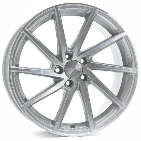 Brock B37 kristallsilber front-poliert 8,5x19 ET53 5.00x108 Hub Hole 63.40 mm - Alu felgen