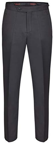 Tziacco Hose zum ROYAL Hochzeitsanzug, Arabesque-Motiven, anthrazit, Slimline Größe 56