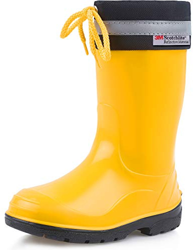 Ladeheid Kinder Gummistiefel mit Stulpe Regenstiefel für Jungen und Mädchen LA-972