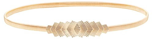 BABEYOND Damen Metall dekorativen Gürtel dünnen Gürtel elastischen Taille Strap Stretchy Gürtel für Kleider