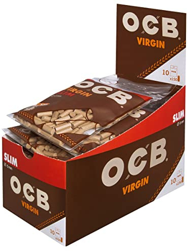 Lot de 10 sachets de 150 filtres OCB non blanchis 6 mm
