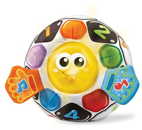VTech-Baby Futbola, Pelota interactiva de Tela, +45 Canciones, melodías y Frases, Juguete para bebés +6 Meses, Versión ESP