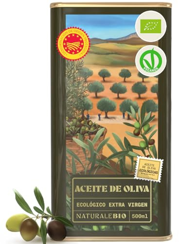 NaturaleBio Aceite de Oliva Virgen Bio Extra DOP Baja Acidez