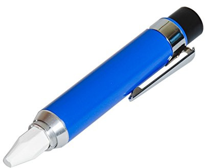 Bleispitz Kreidestifthalter mit praktischer universal Kreide-Aufnahme aus Aluminium mit Befestigungs-Clip, für runde und eckige Kreide