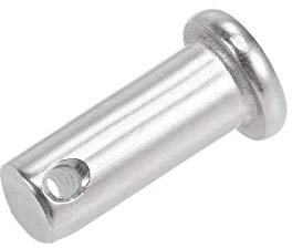 sourcing map 1 Stück Steckbolzen Einloch Splintstift Flachekopf Gabelkopfstifte Gelenkstift 10 mm x 25mm Edelstahl 304