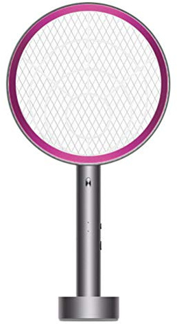 Dbtxwd Insectocutor électrique Insecticide Moustique Zapper avec Maille de sécurité à 3 Couches et lumière LED pour la Lutte antiparasitaire intérieure extérieure,Gris