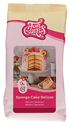 FunCakes Préparation pour Sponge Cake Deluxe, 500 g | Facile à utiliser, Génoise merveilleusement légère, Pour la décoration de Gâteaux, Qualité pâtissière, Base de gâteau