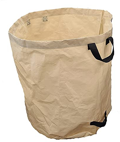 Sirocco SIRO Laubsack 270L stabil und robust Gartensack aus reißfestem PE 260g/m² mit Griffschlaufen 67x77cm wiederverwendbar ideal für Gartenabfälle und Laub