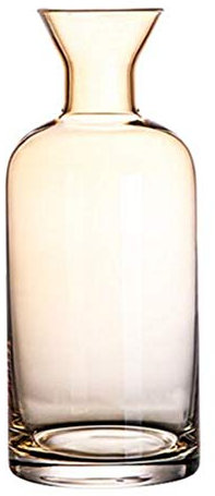 HALAWAKA Jarra de vino de cristal sin plomo, jarra de agua, jarra de agua con bola de madera para vino tinto agua caliente/fría, zumo de hielo y bebidas