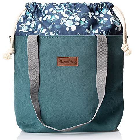 BAMBINIWELT Wickeltasche Schultertasche Shopper Babytasche Windeltasche aus LEDER für Kinderwagen Buggy (Modell 2)
