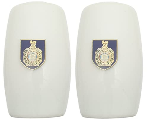 Kings Own Scottish Borderers China Salt and Pepper Shakers Cruet Set Modern White CSP ME28