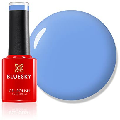 Bluesky Gel Nail Polish, Blue Iris, Mini, A101, Baby Blue, Skye, Long Lasting, Chip Resistant, 5ml (Requires Drying Under UV LED Lamp)