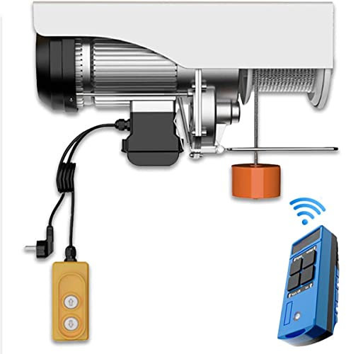 SATUREY 220 V Electric Sollevaggio, Mini Paranco Elettrico con Telecomando Wireless, per Garage Auto Garage,600w,20m