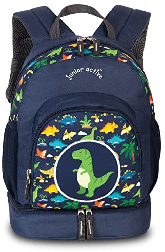 Fabrizio Kinderrucksack Kindergarten Rucksack Tasche mit Brustgurt und Bodenfach 20616, Farbe:Navy