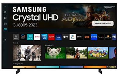 Samsung TV LED 4K 163 cm 65CU8005 Crystal 2023