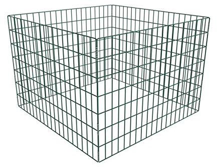 Lechnical Chicken Wire Fencing Mesh Garden Composter 100 x 100 x 70 cm