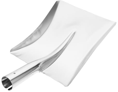 ORFOFE Pala para Nieve y Basura Sin Mango para Limpieza Interior y Exterior, Tamaño Pequeño y Liviano, Acero Inoxidable Resistente, Uso Doméstico e Invierno Práctico