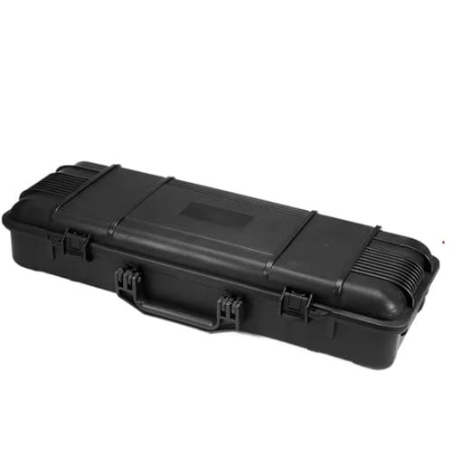 Ayztantine Fotokoffer Mit Schaum 6 Größen Schwarz Hartschale PP Tragetasche Tragbare wasserdichte schlagfeste stoßfeste Werkzeughalter Schwammbox(F 545x210x105mm)