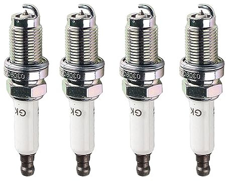 KFJFDHES 4 Stück 03C905601B Platin-Zündkerze kompatibel mit VW Golf Polo Scirocco Tetta Passat Audi A1 A3 Seat Skoda Octavia Ll03C905601A SIZFR6B8EG Zündkerze Solides Terminal