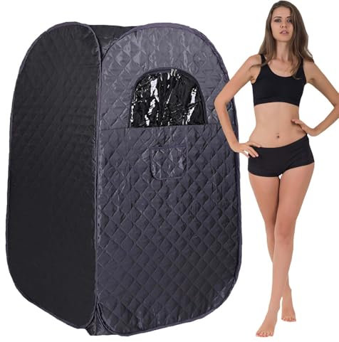Sauna Tent Only, Sauna Box,Steam Room,Full Body Foldable One Person Spa Room for Detox Therapy Without Steamer,Sweat Tent,No Include Steam Generator（Recommended to use Under 6.3Ft in height.）