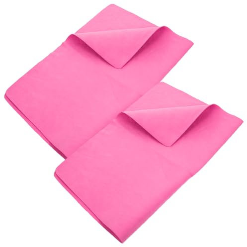 TOBBOMEY 2 Stück-Pack Haustier Badetücher Aus PVA Schnelltrocknend Wassersaugend Faltbar Weiches Badetuch Für Hunde Und Katzen