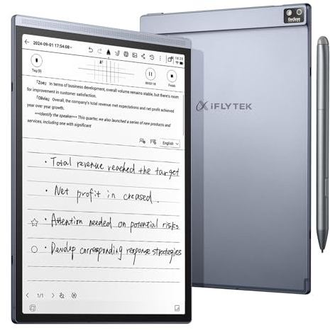 iflytek AINOTE Air 2, 8.2 AI Note Taking Tablet,Digital Notebook for Note Taking,Digital Notepad with AI Transcription,ChatGPT Supported,Ideal for Work,Study,Meetings