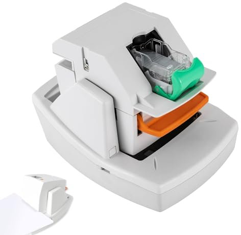 Agrafeuse électrique robuste, agrafeuse à plat 70 feuilles avec double mode automatique et manuel, outil d'agrafage de bureau à vitesse réglable, pour la maison, l'école, l'imprimerie et le bureau