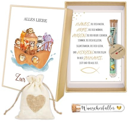 GROVBLE Taufgeschenke Jungen, Taufe geschenk, Taufgeschenke für Mädchen | Komplettes Taufgeschenk-Set】Dieses sorgfältig zusammengestellte Set enthält alles.