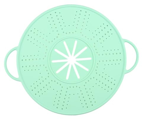 Ronyme -Spritzschutzdeckel, wiederverwendbarer -Spritzschutz, Überlaufschutz für Kochtöpfe und Suppentöpfe in der Küche, GrÜn