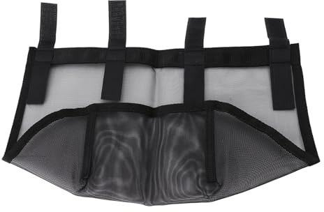 KIMISS Maschera Antimosche per Cavalli con Protezione per le Orecchie e la Frangia del Naso, Comoda Copertura in Rete Facile da Indossare per il Bestiame