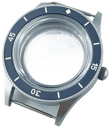 NLNKDTDPAK 40 mm retro kupolformad passform for NH35 NH36 NH34 ETA2824 PT5000 klockfodral med safirkristall lysande keramikram(B1 Black Bezel,NH35 NH36 NH34)