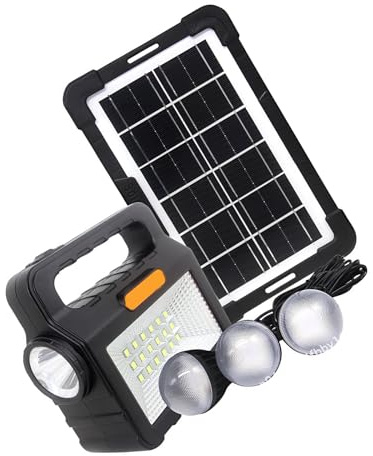 Lampada solare a risparmio energetico sviluppata per uso esterno, evidenziando il ciclo di ricarica automatico diurno e notte e molteplici impostazioni di luce per applicazioni flessibili