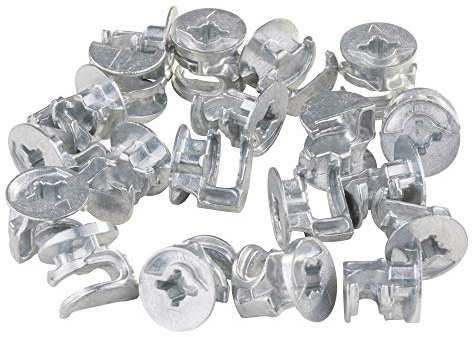 50 x Giunto Eccentrico Vite Scatola Eccentrica Cornettore per Mobili 19-20mm