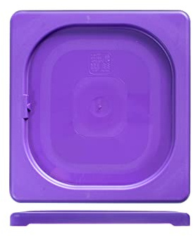 H&H Coperchio in Polipropilene Viola per Gastronorm GN1/6 Made in Italy