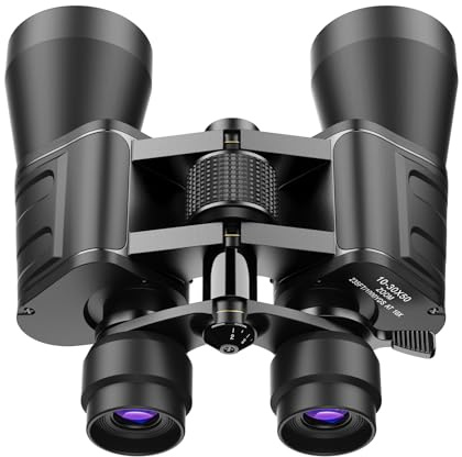 10-30x50 High Power Military Zoom Binoculars for Adults, Low Light Night Vision/Daily Waterproof / BAK7 Prism/FMC Lens, HD Professional Binoculars for Bird Watching, Hunting, Outdoor, Hiking.