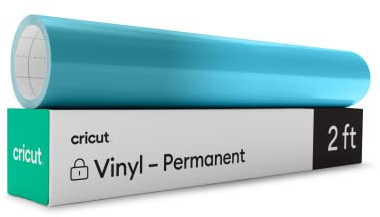 Cricut Vinyl mit wärmeaktivierter Farbveränderung (Permanent) | Türkis <-> Hellblau | 30,5cm x 61cm (12 x 24) | Selbstklebende Vinylrolle | Für alle Cricut-Schneidemaschinen