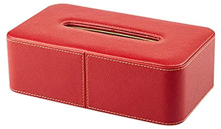Caja de Pañuelos Tenedor de Cuero de la Caja del pañuelo de la Caja de la Caja Facial Dispensador de servilleta for la Oficina doméstica Decoración automotriz Portapañuelos de Papel (Color : A)