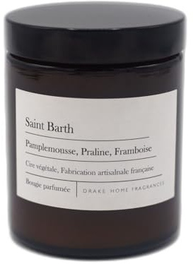 Bougie parfumée Naturelle St Barth - Pamplemousse, Praline & Framboise